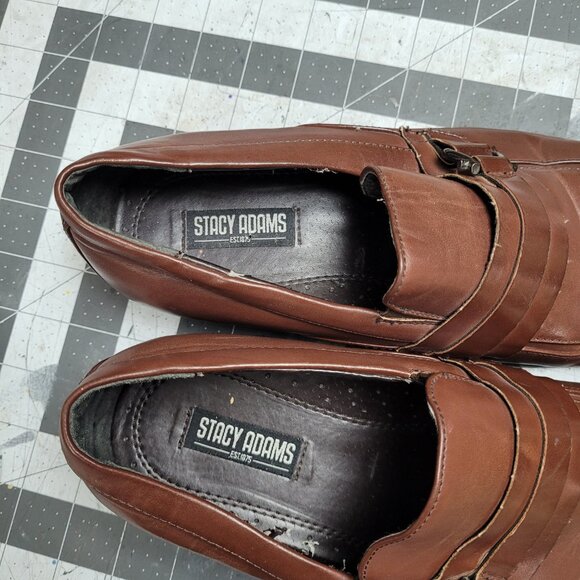 Stacy Adams Brown Dress shoes size 7 Mens - Picture 9 of 10